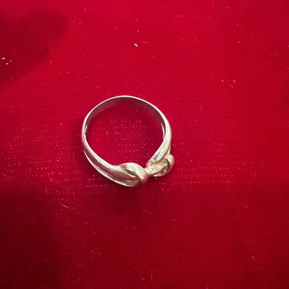 Vintage knot sterling silver ring